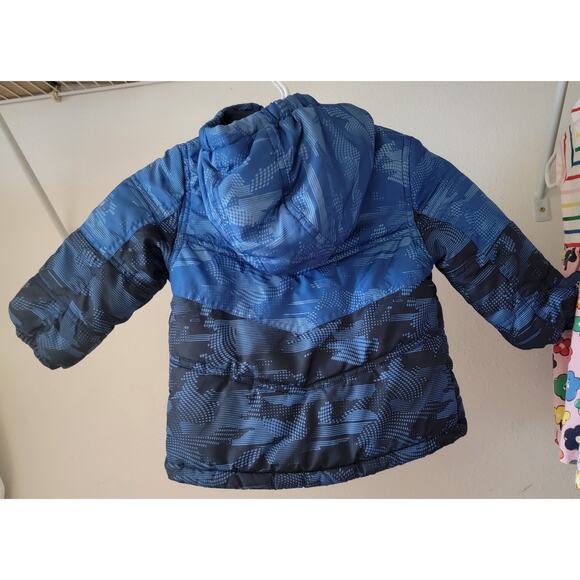 Kids 3T Blue Pacific Trail Puffer Jacket - Picture 5 of 6